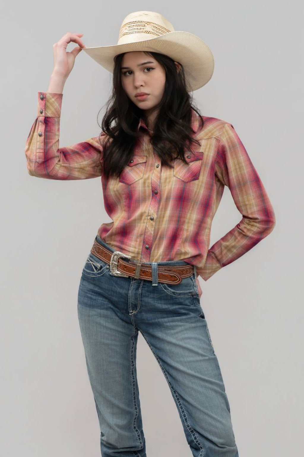 Outback King | Honey Don't Shirt | Red/Tan Check