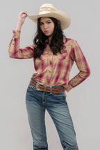 Outback King | Honey Don't Shirt | Red/Tan Check