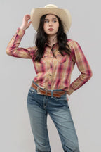 Outback King | Honey Don't Shirt | Red/Tan Check