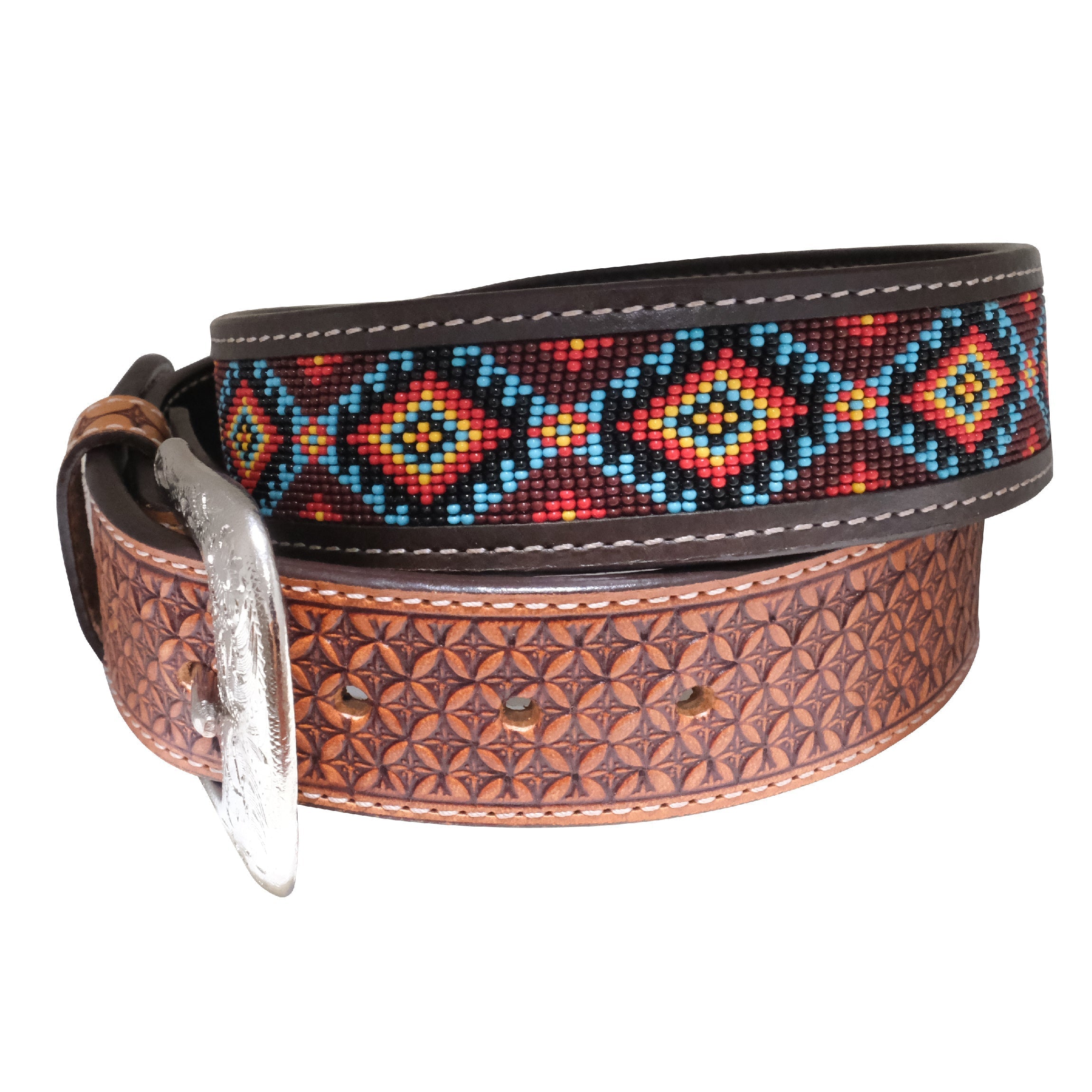 Outback King | Beaded Western Belt | Navaho Diamond