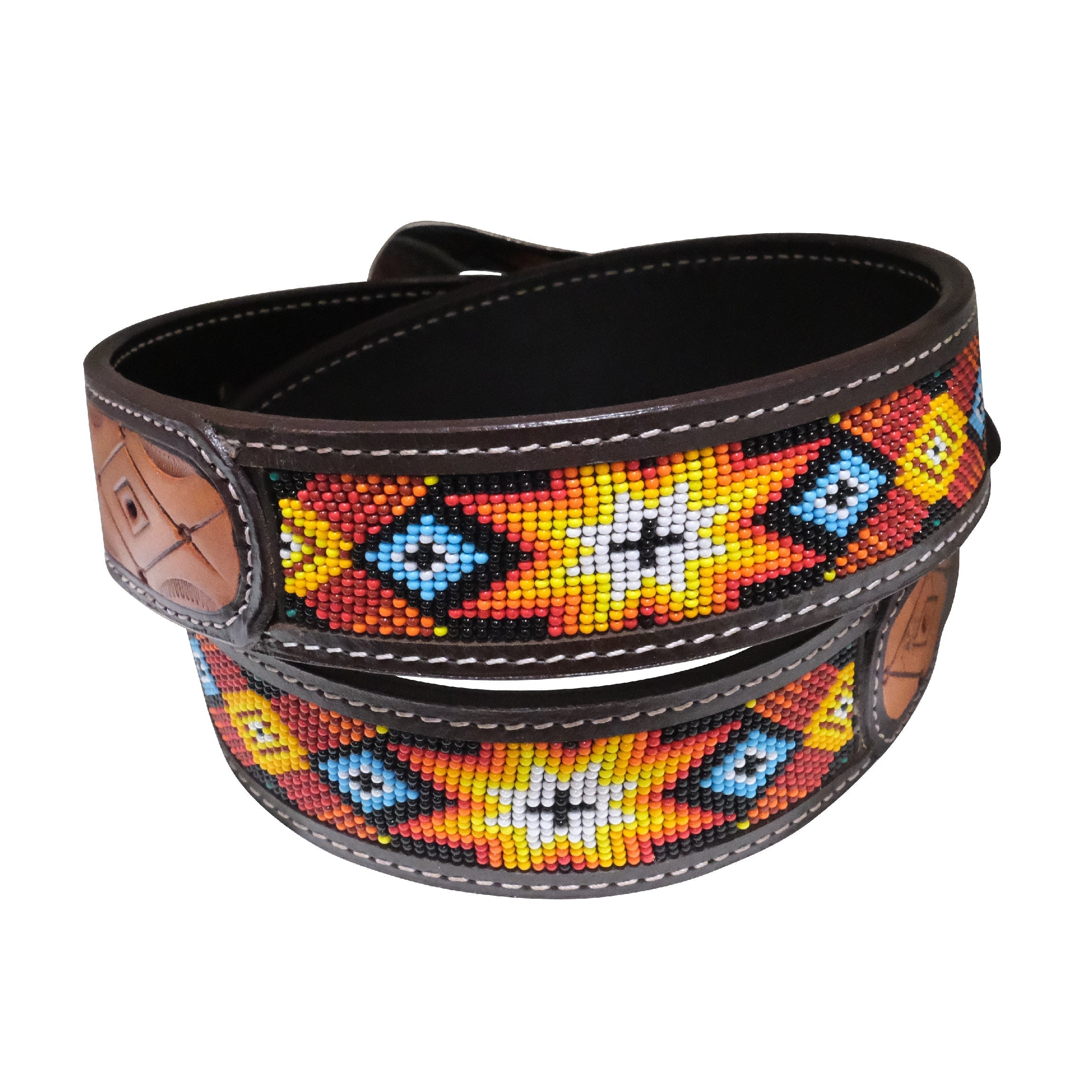 Outback King | Beaded Western Belt | Bright Star