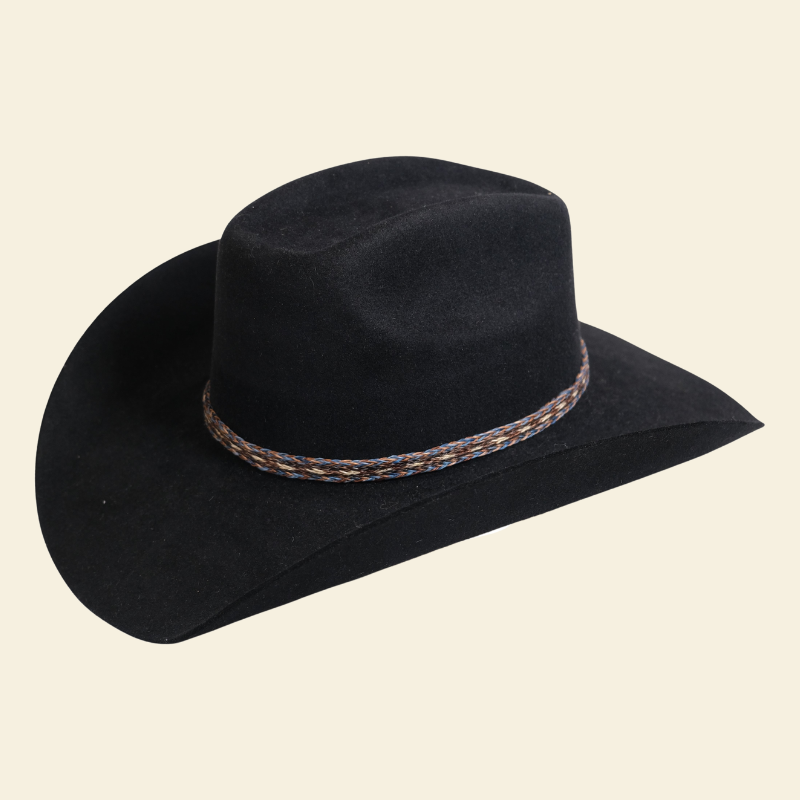 Outback King | Horsehair Hat Band | with Sliding Knots