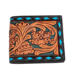 Outback King | Bi-Fold Wallet | Turquoise Buckstitch
