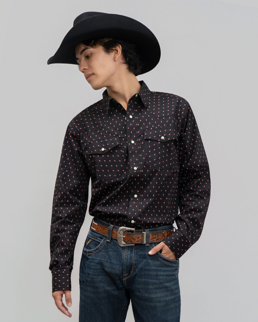 Outback King | Men's Frontier Shirt | Red Eye Black