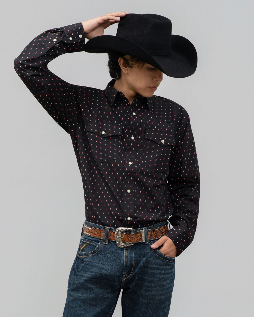 Outback King | Men's Frontier Shirt | Red Eye Black
