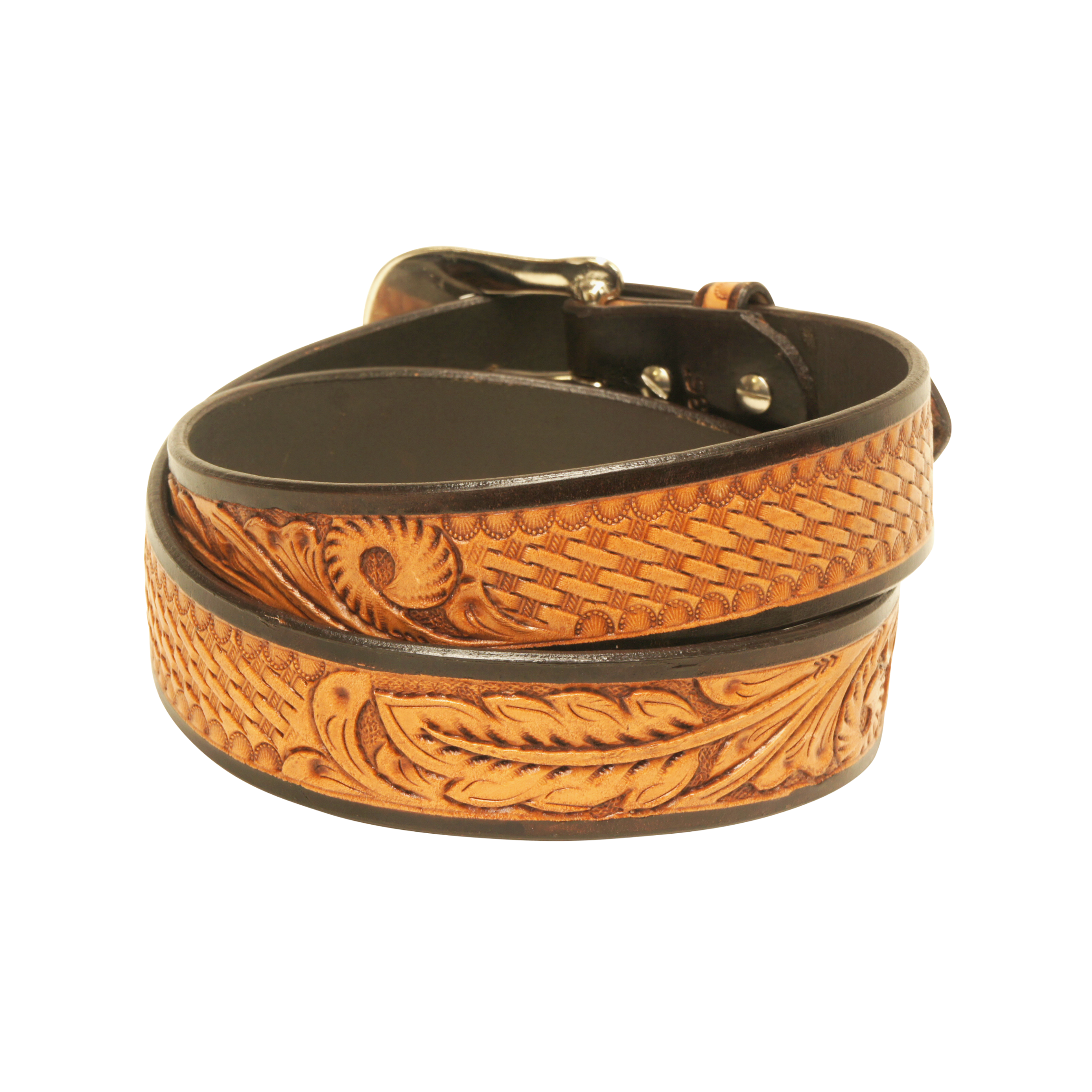 Outback King | Premium Western Belt | Leaf Scroll