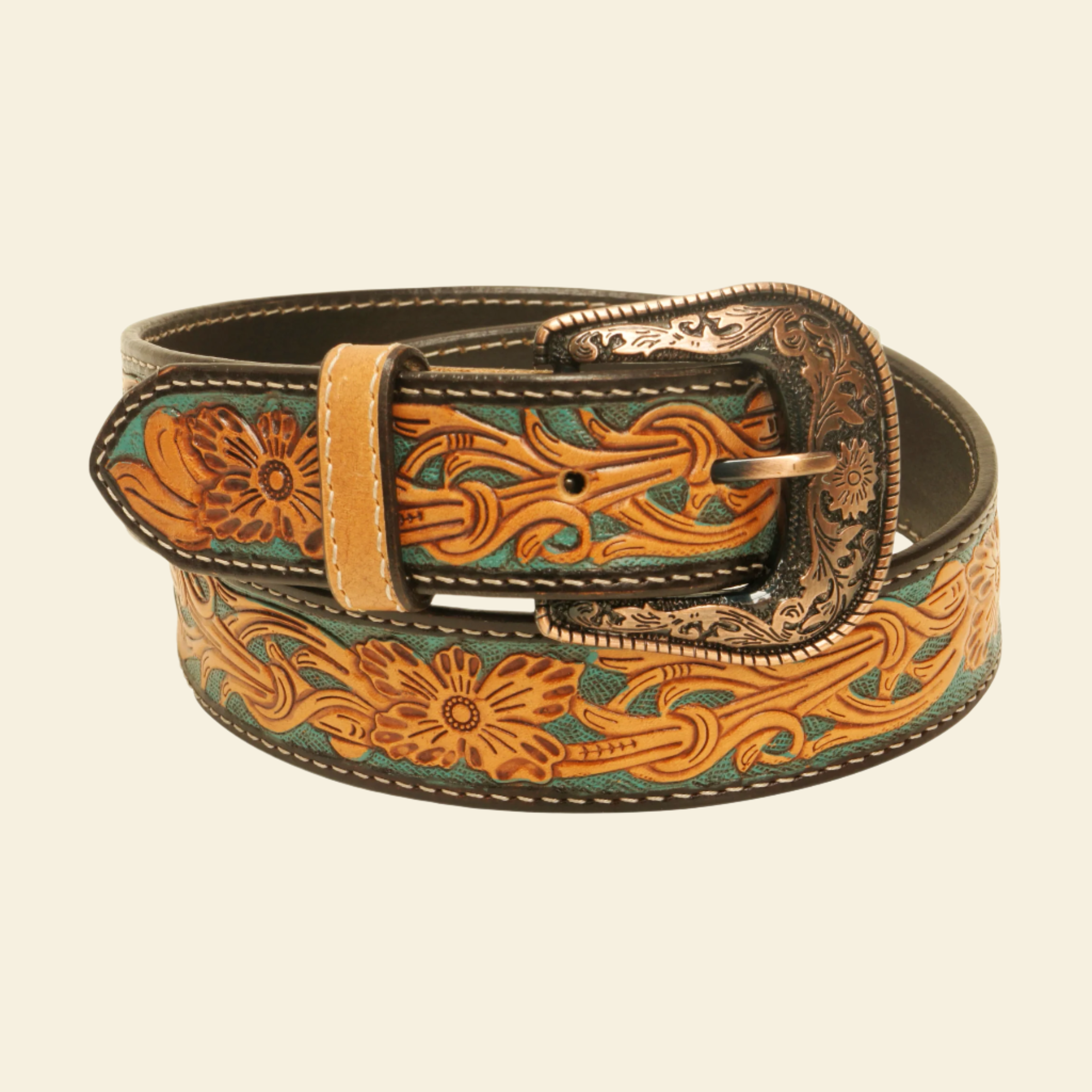Outback King | Premium Western Belt | Turquoise Vine