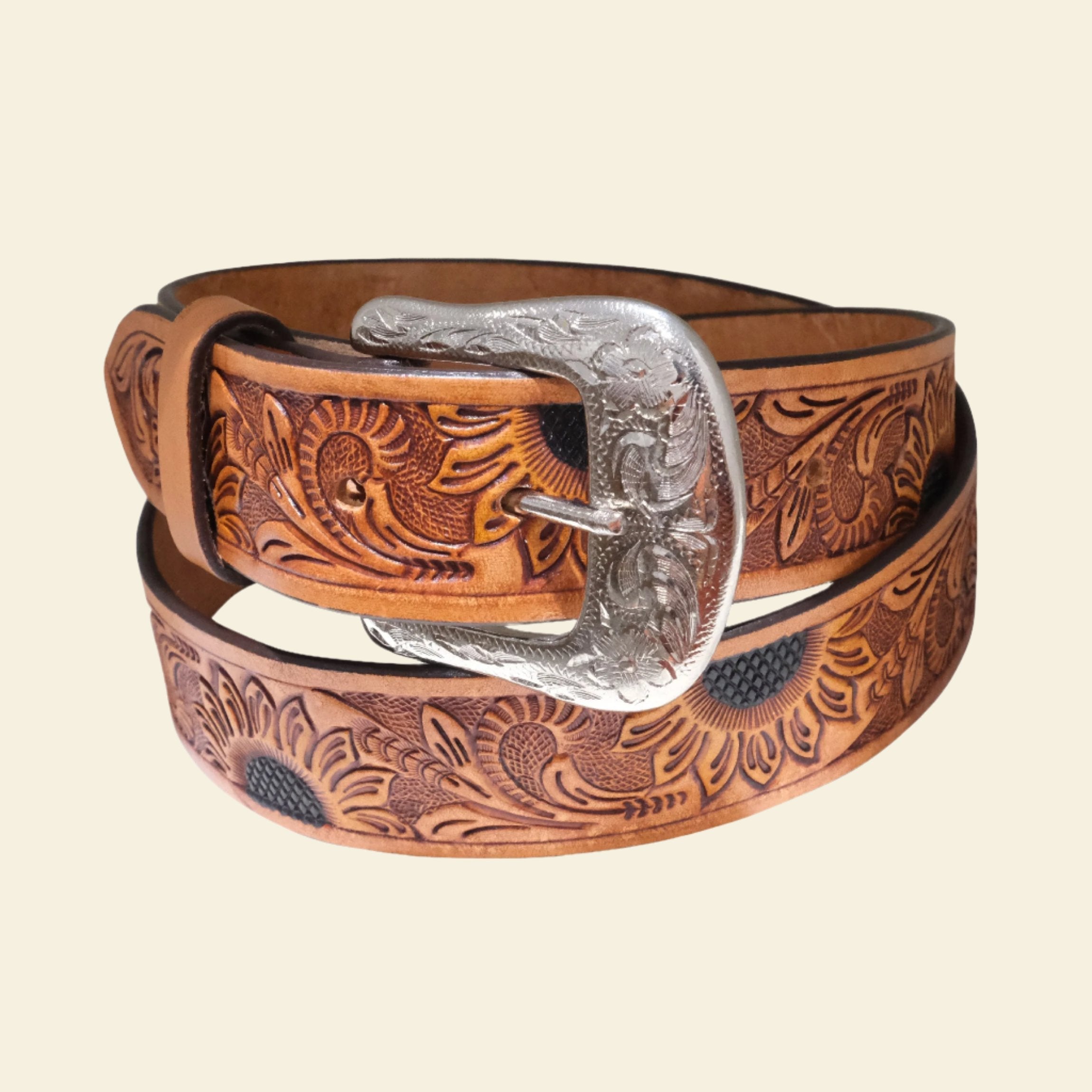 Outback King | Premium Western Belt | Sunflower