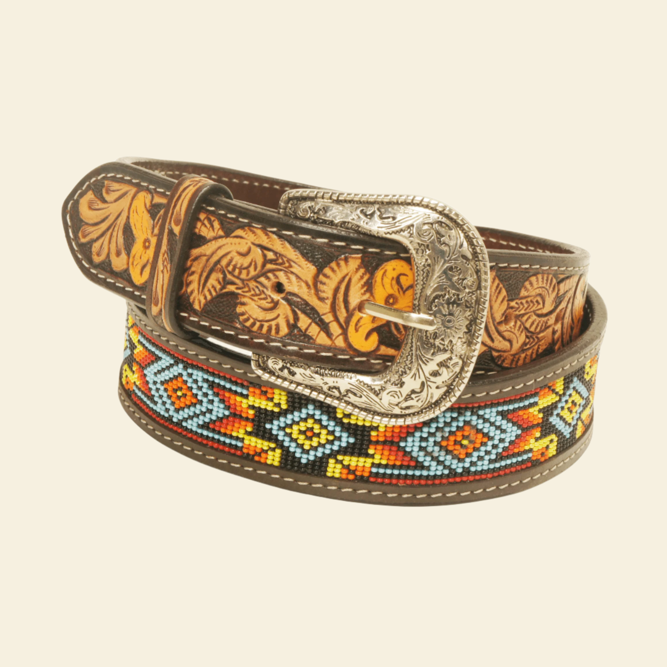 Outback King | Beaded Western Belt | Multi