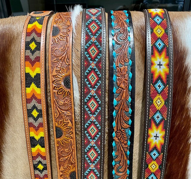 Outback King | Buck Stitch Western Belt | Turquoise